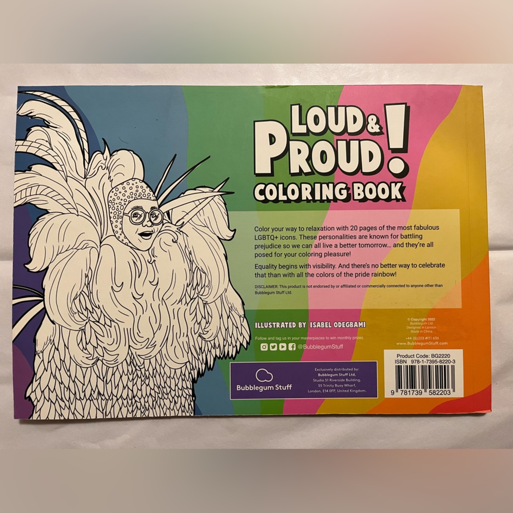 LGBTQ Loud & Proud! Coloring Book - Picture 2 of 7